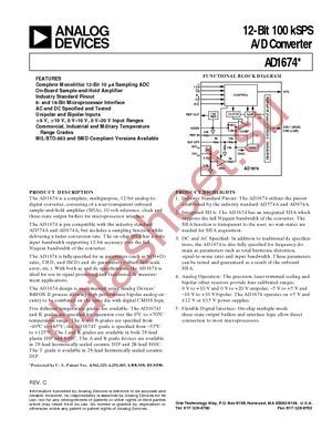 AD1674ARZ datasheet  